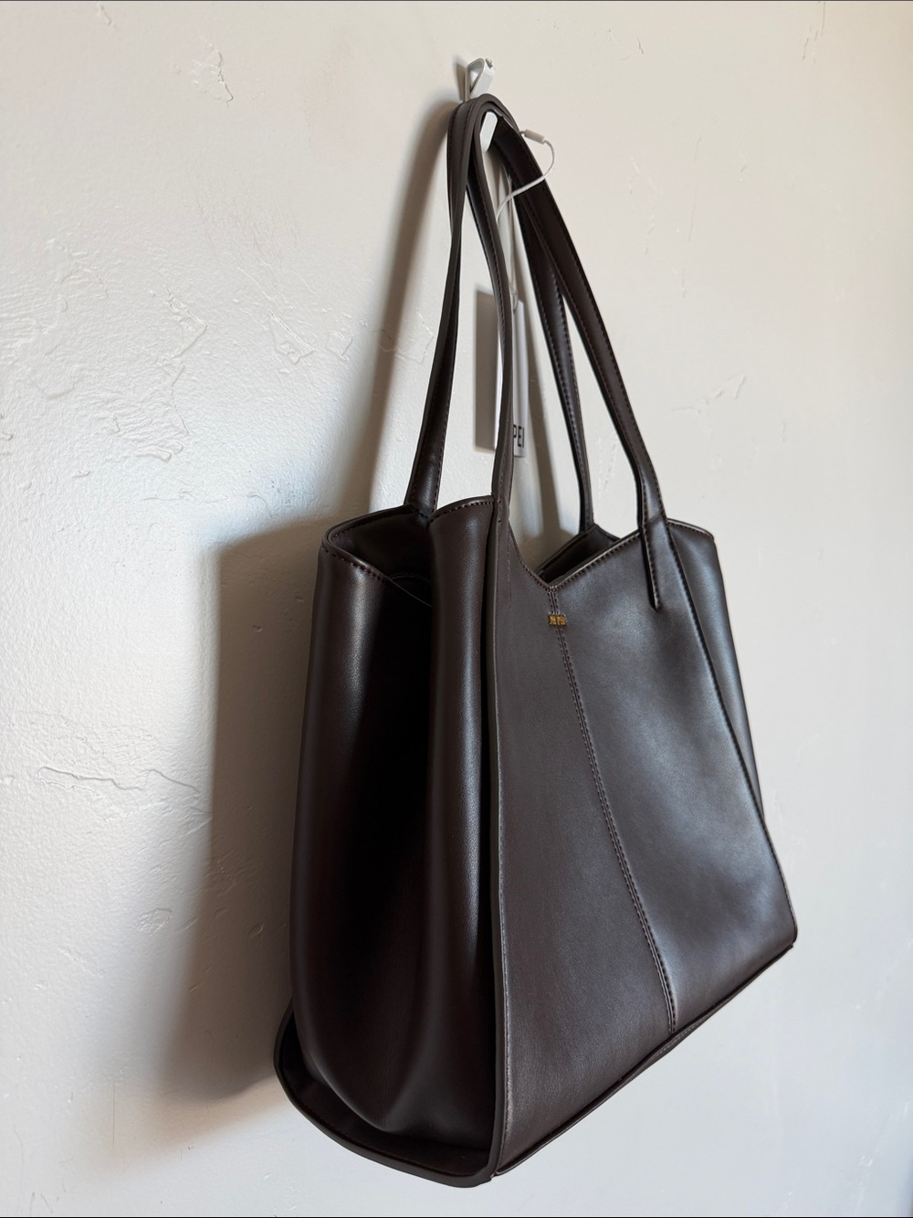 JW PEI Dumpling Bag Dark Brown V-Cut Tote - Picture 2 of 11